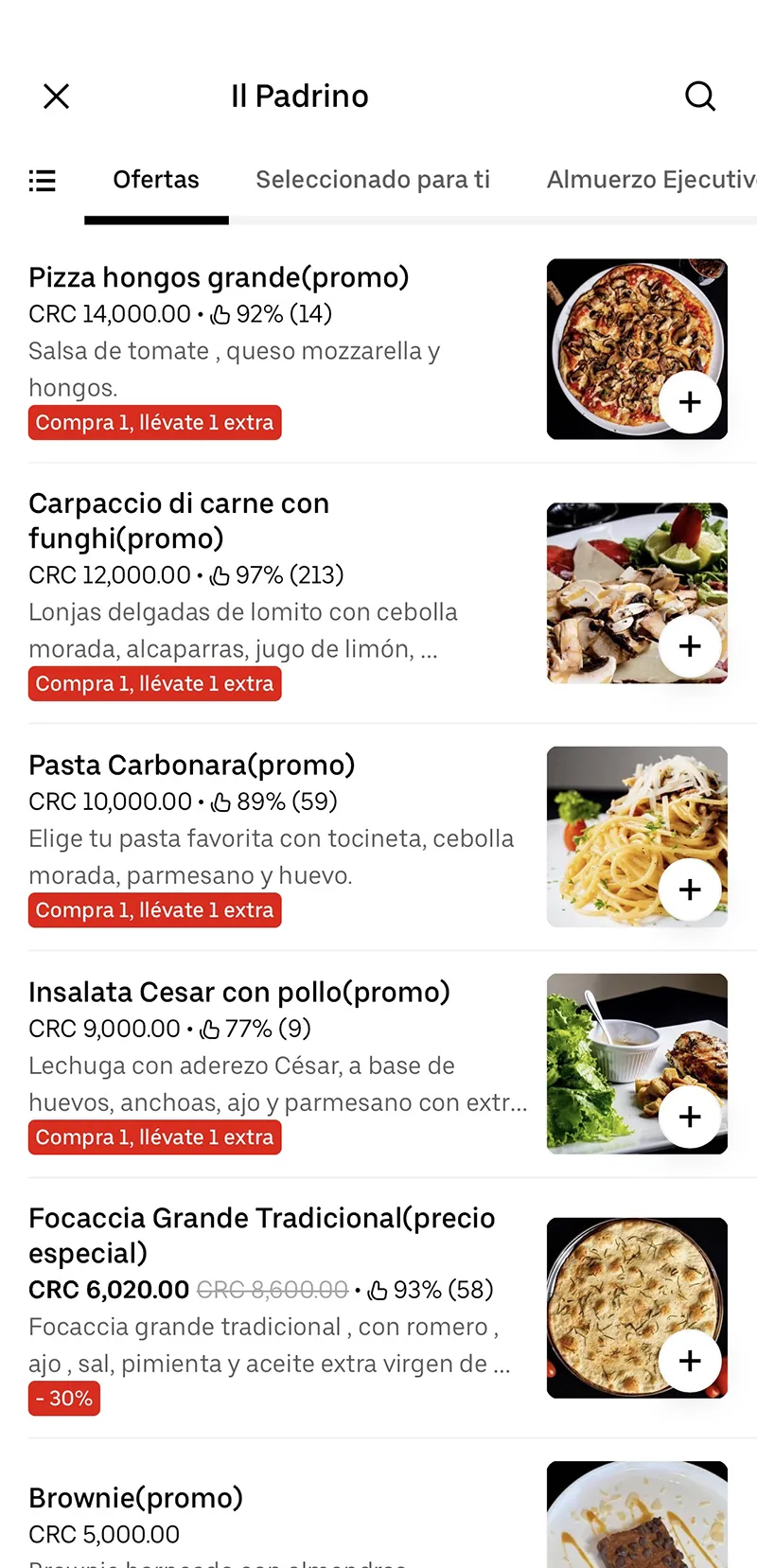 Il Padrino ubereats app 2
